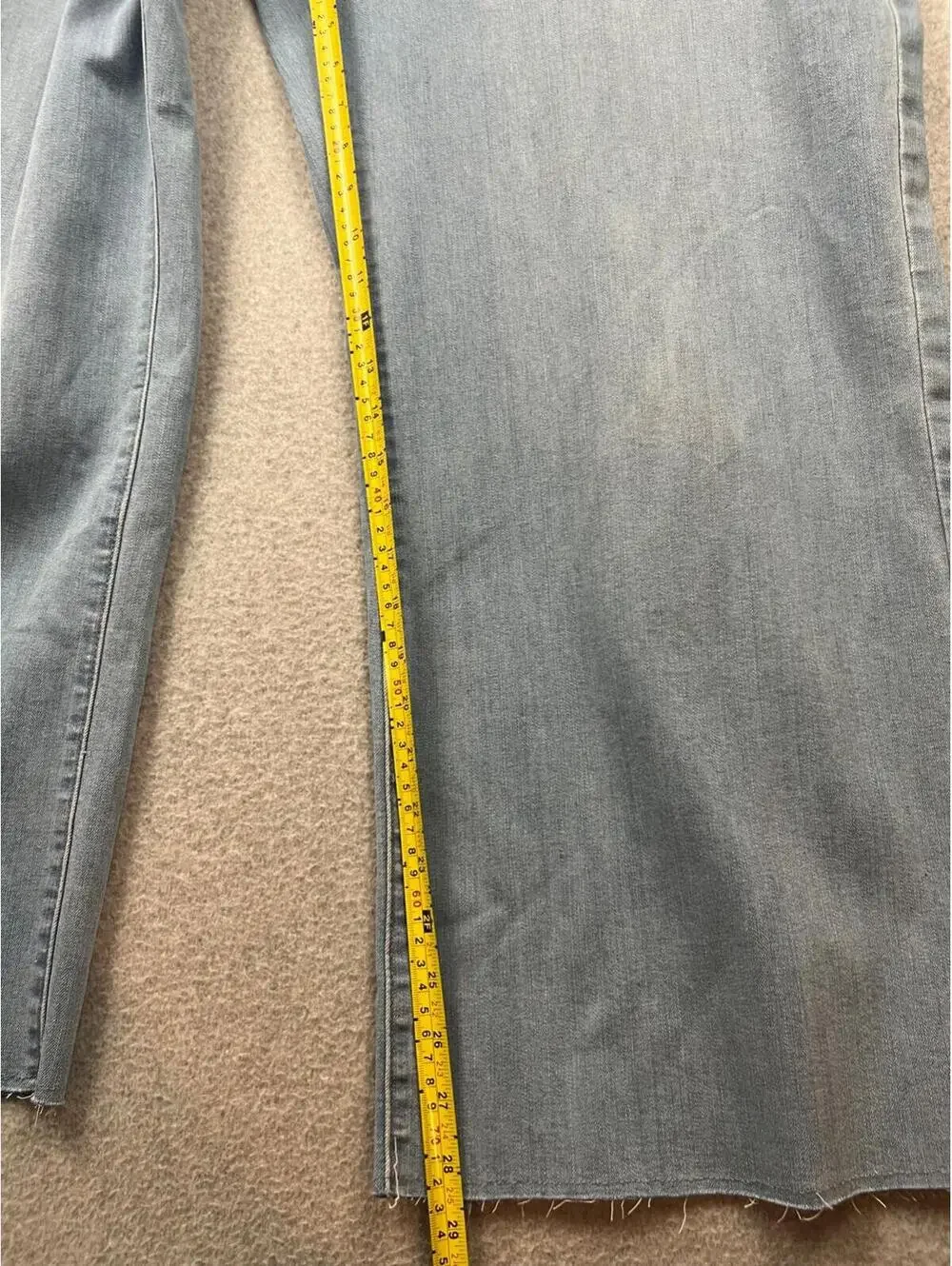 Sonoma Wide Leg High Rise Jeans Womens Plus Size 20 Relaxed Raw Hem Button Fly
